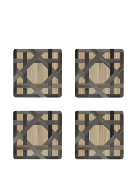 HestiaLiving Epoch square lattice coasters (set of four) Neutrals VERPRICOANOIS4