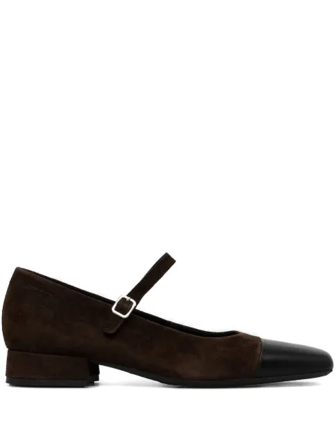 VAGABOND Debbi buckle-strap square-toe pumps Brown 591804929