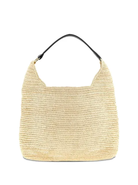 Maison Michel Cristiana crocheted leather-handle shoulder bag Neutrals 5010001002