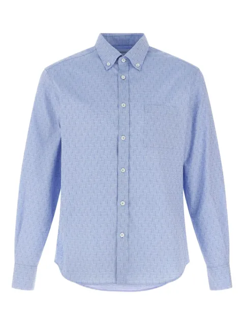 Ferragamo Gancini jacquard shirt Blue 786619