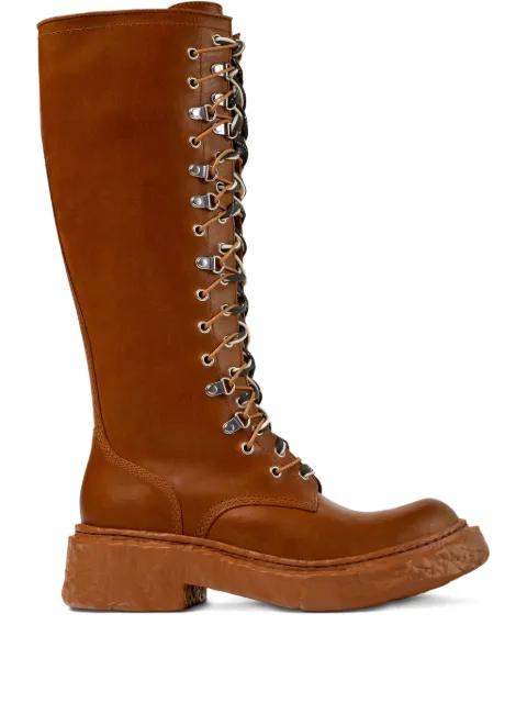 CamperLab Vamonos lace-up leather boots Brown A700025002