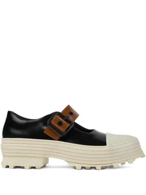 CamperLab Traktori buckle-strap platform loafers Black A500022008
