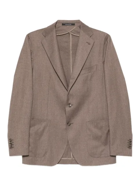 Tagliatore two-button patch-pocket jacket Brown 1SHO22K520038