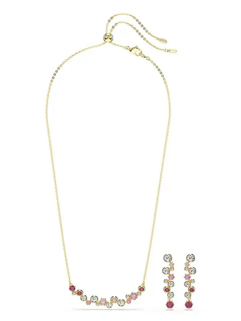 Swarovski Constella crystal necklace set Gold 5722542