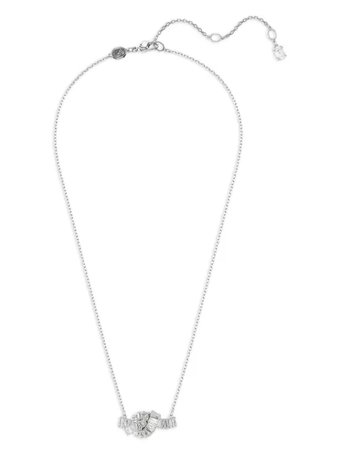 Swarovski Matrix baguette-cut knot necklace White 5728553