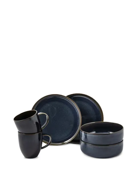 Villeroy & Boch stone breakfast set (6 pieces) Blue 1951689071