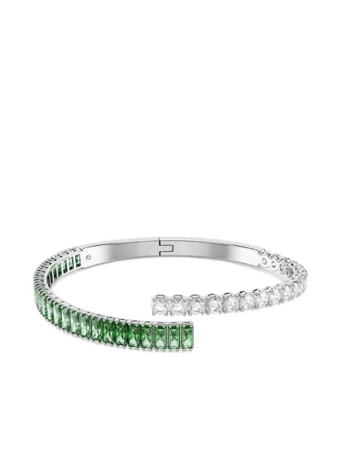 Swarovski Matrix emerald-stone white-stone bracelet Silver 5722461