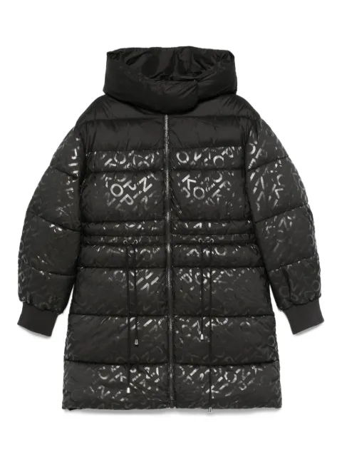 PINKO logo-print puffer coat Black 105547A2PY