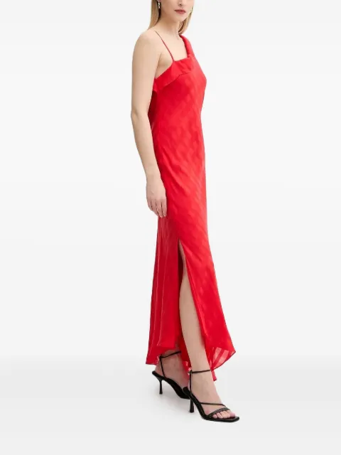 SAMSOE SAMSOE Saramina asymmetric ruffled maxi dress Red F25200095