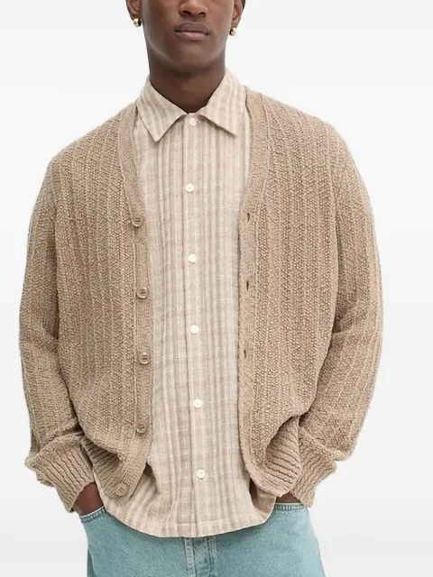 SAMSOE SAMSOE checked short-sleeve shirt Neutrals M25200047