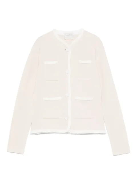 Forte Forte pocket-trimmed button cardigan Pink 14016MYJACKET