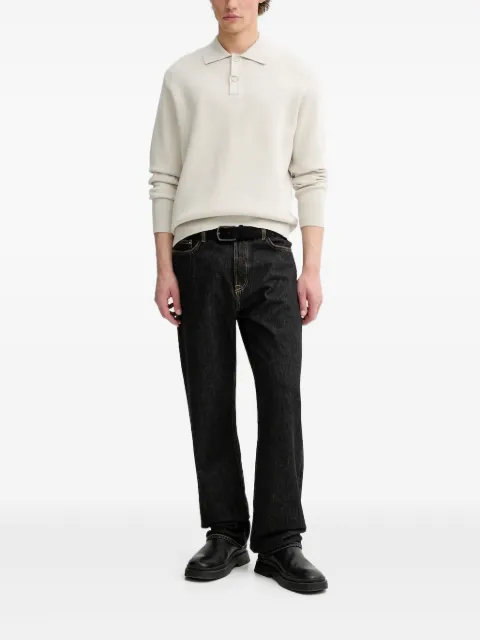 SAMSOE SAMSOE Sanino polo-neck knitted sweater Neutrals M25200022