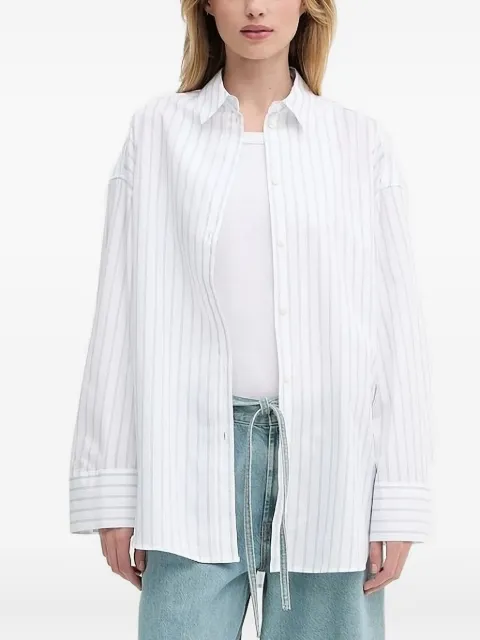 SAMSOE SAMSOE SAMARIKA pinstripe shirt White F25200084