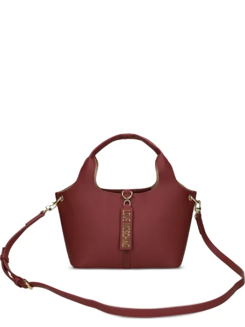 Love Moschino logo-plaque tote bag Red JC4174PP1NLV0
