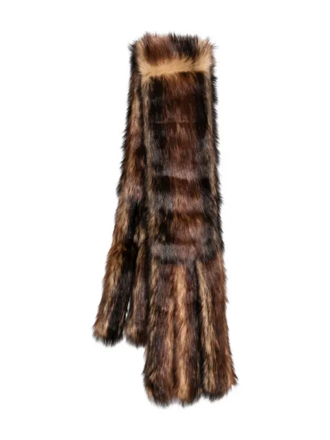 Simone Rocha faux-fur scarf Brown 10381255FAUXFURNATURAL
