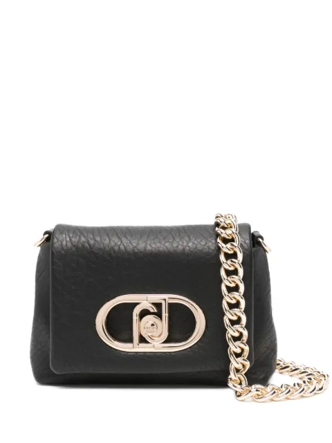 LIU JO chain-strap textured shoulder bag Black AF5269E0161