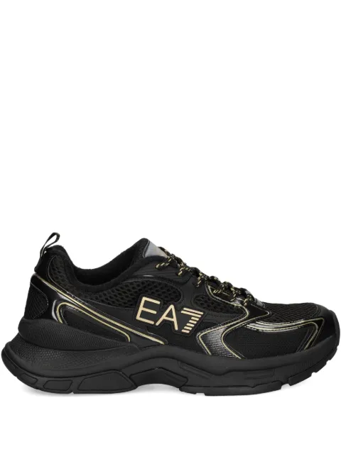Ea7 Emporio Armani Predator logo mesh low-top sneakers Black X8X249