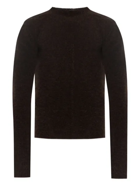 Rick Owens high-neck alpaca wool sweater Black RU02E1690KWP