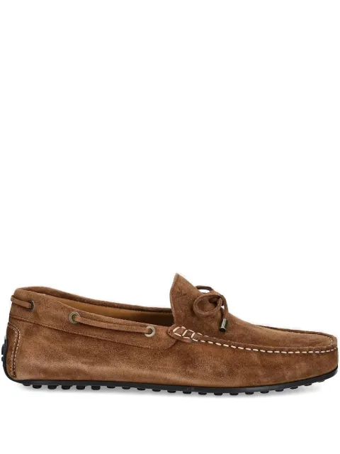 Hackett London suede tassel boat shoes Brown HMS21