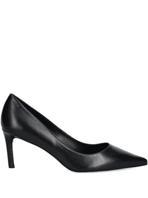 BOSS leather pumps with pointed toe Black 50548540