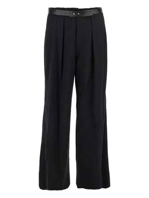 Juun.J pleated-details belted trousers Black JC5921P26R
