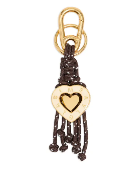 BIMBA Y LOLA heart-charm rope keyring Brown 252BALL1710070
