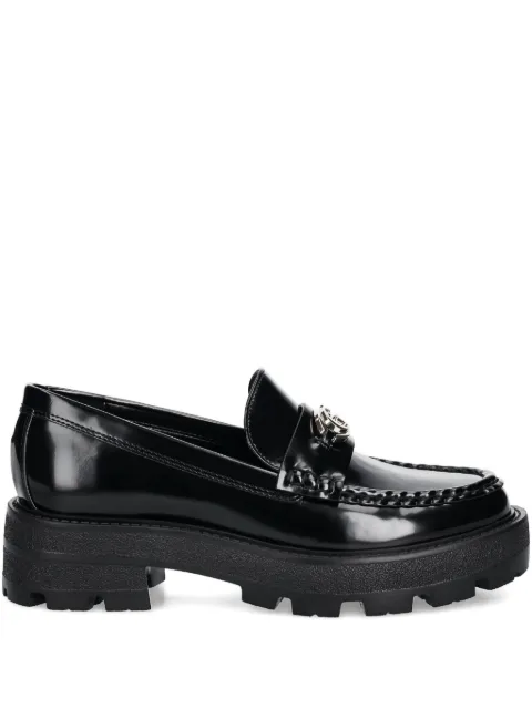 GUESS USA Yanika platform-sole logo loafers Black FLTYNKELE14