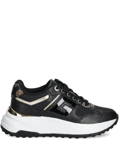 GUESS USA logo-plaque platform sneakers Black FLTFONFAB12