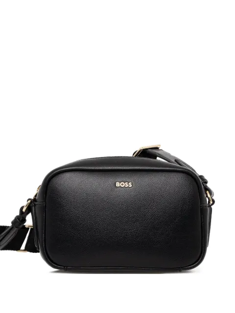 BOSS logo-plaque crossbody bag Black 50547765