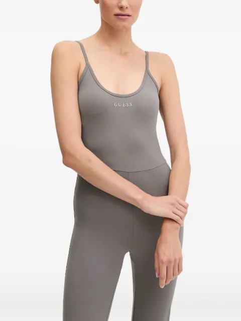 GUESS USA logo-embellished jumpsuit Grey V5RD06KCD02