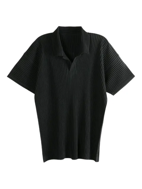 Homme Plissé Issey Miyake pleated T-shirt Black HP58JM530