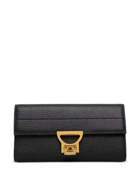 Coccinelle grained lock wallet Black E2MD5114601