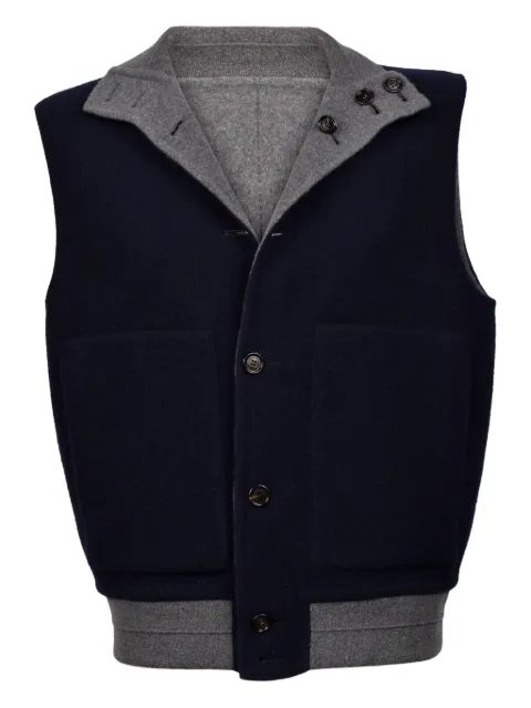 Brunello Cucinelli button-pocket waistcoat Blue MY4139995CU799