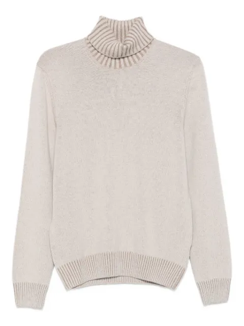 Vengera ribbed-knit turtleneck sweater Neutrals 2311519613