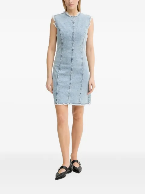 Gestuz GZdea frayed sleeveless denim mini dress Blue 10910383