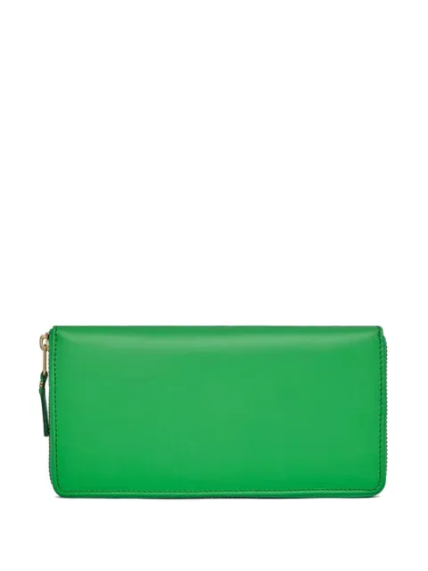 Comme Des Garçons Wallet zip-around leather wallet Green SA0110