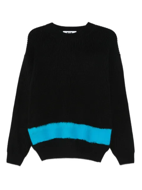 MSGM ribbed wool sweater Black 3940MM198257777