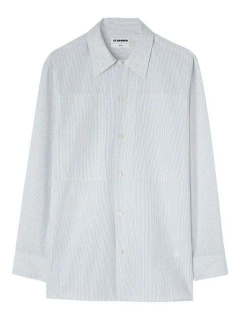 Jil Sander striped shirt White J24DL0104J45175