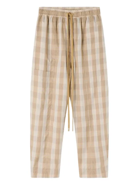 Lee Mathews Lyle checked trousers Neutrals M2502PA234