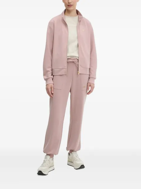 Ea7 Emporio Armani long-detail zip-up sweatshirt Pink AF126437W000191