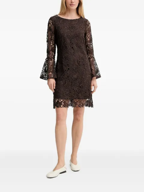 Bruuns Bazaar SagoBBXia floral-lace bell-sleeve mini dress Brown BBW4517