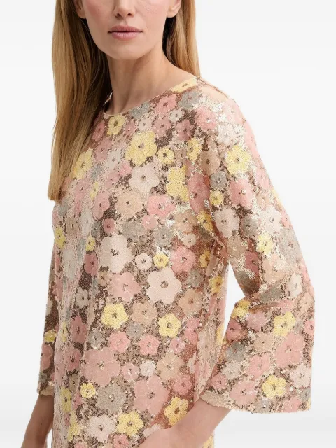 Bruuns Bazaar AlternifoliusBBKeiran sequin floral mini dress Neutrals BBW4520