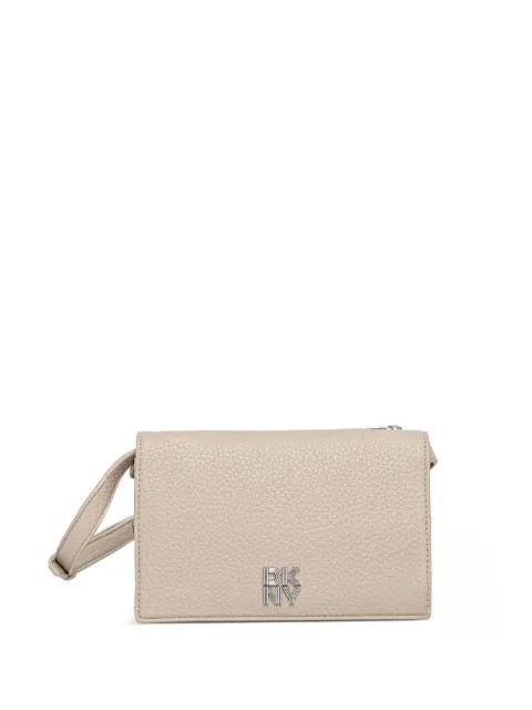 DKNY logo-plaque crossbody wallet Neutrals R445AH95