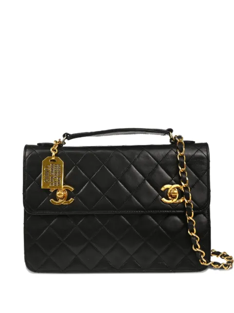 CHANEL Pre-Owned 1990 quilted shoulder bag Black 1700268