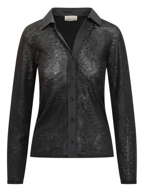 Semicouture wool shirt Black Y5WE42