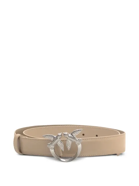PINKO bird-buckle leather belt Neutrals 100125A2M4