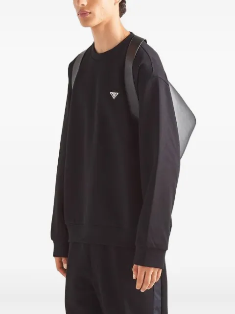 Prada technical cotton sweatshirt Black UJL30AS22211OQ