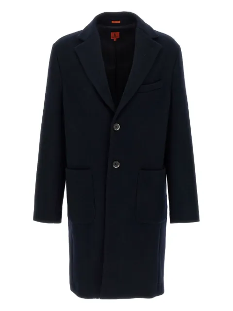 Barena notched-lapel wool-blend coat Black CSU52300458170
