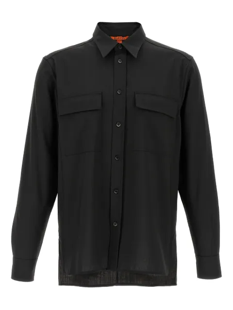 Barena pocketed cuffed-sleeve shirt Black CAU52670478580