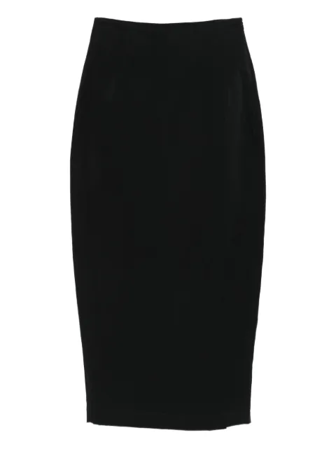 Gentry Portofino pencil slit skirt Black D302VI